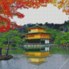 kinkakuji temple reflection Diamond With Numbers