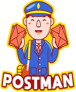 Postman Art Diamond With Numbers