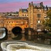 Pulteney Bridge in Bath City Diamond With Numbers