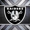 Raiders Football Logo Diamond With Numbers