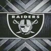 Raiders Football Logo Diamond With Numbers