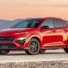 red Hyundai kona Diamond With Numbers