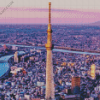 Skytree Tower Diamond With Numbers