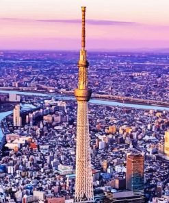 Skytree Tower Diamond With Numbers