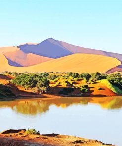 African landscape desert Diamond Paints