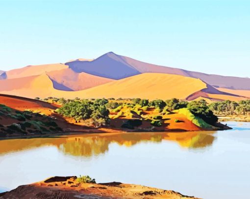 African landscape desert Diamond Paints