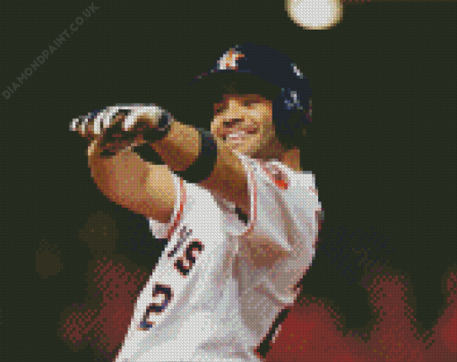 Houston Astros player Diamond Paints