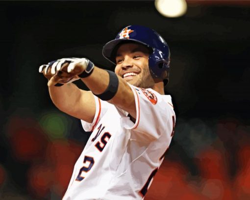 Houston Astros player Diamond Paints