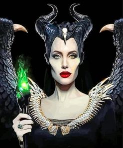 Angelina Jolie Maleficent Diamond Painting