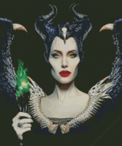 Angelina Jolie Maleficent Diamond Painting