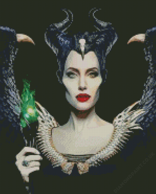 Angelina Jolie Maleficent Diamond Painting