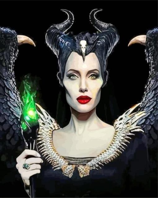 Angelina Jolie Maleficent Diamond Painting