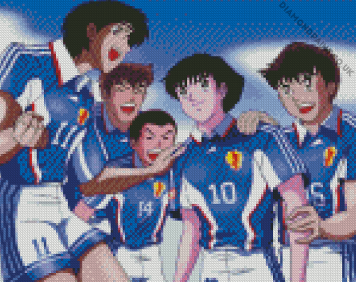 captain tsubasa characters Diamond Paints