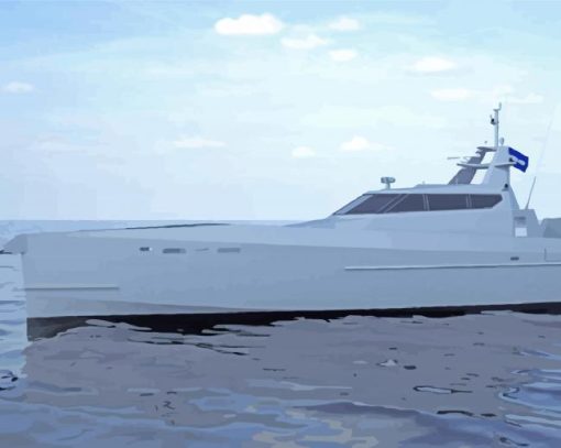 grey Military boat Diamond Paints