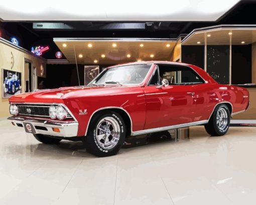 1966 Chevelle Car Diamond Painting