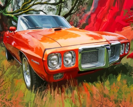 1969 Pontiac Car Diamond Painting