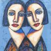 Abstract Twins Art Diamond Painting