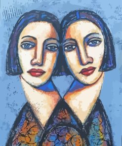 Abstract Twins Art Diamond Painting