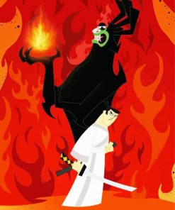 Aesthetic Samurai Jack Diamond Painting