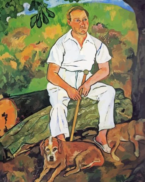 Andre Utter And His Dogs Diamond Painting