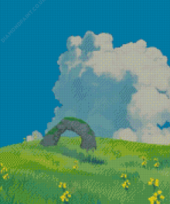 Anime Ghibli Landscape Diamond Painting