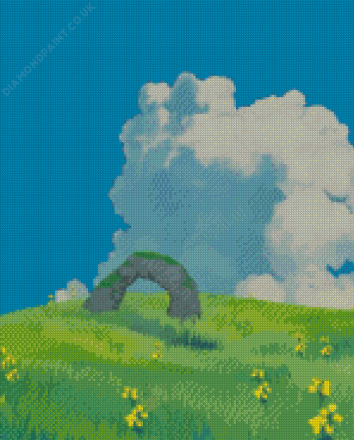 Anime Ghibli Landscape Diamond Painting