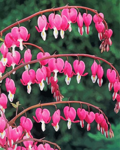 Asian Bleeding Heart Diamond Painting