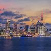 Auckland City Sunset Diamond Painting