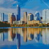 Austin Skyline Reflection Diamond Painting