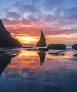 Bandon Beach Landscape Diamond Painting