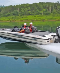 Bass Boat Diamond Painting