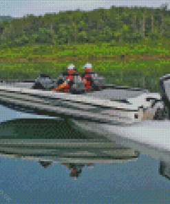 Bass Boat Diamond Painting