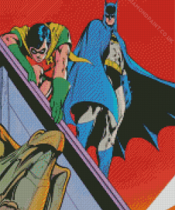 Batman And Robin Diamond Painting