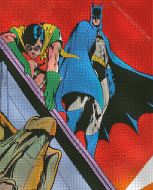 Batman And Robin Diamond Painting