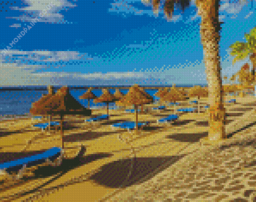 Beach In Tenerife Diamond Painting