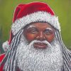 Black Santa Claus Diamond Painting