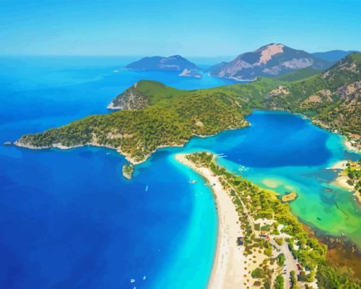 Blue Lagoon In Oludeniz Diamond Painting