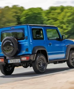 Blue Suzuki Jimny Diamond Painting