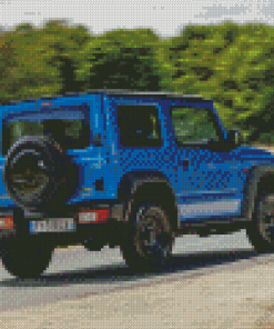 Blue Suzuki Jimny Diamond Painting