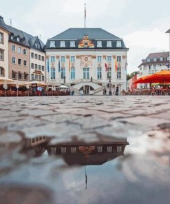 Bonn Buildings Reflection Diamond Painting