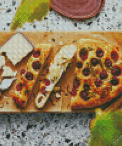 Bread And Grapes Cheese Diamond Painting