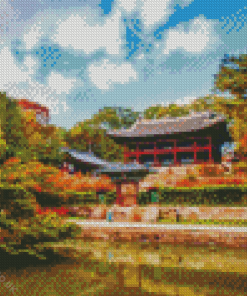 Bukchon Hanok Village Diamond Painting