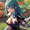 Byleth Eating Bread Diamond Painting