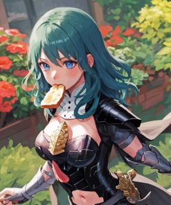 Byleth Eating Bread Diamond Painting