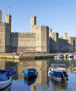 Caernarfon Castle Snowdon Diamond Painting