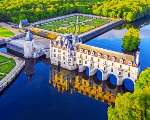 Chateau De Chenonceau Diamond Painting