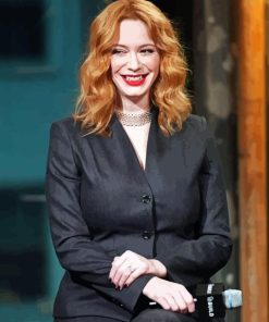 Christina Hendricks Smiling Diamond Painting