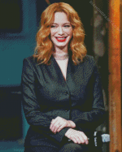 Christina Hendricks Smiling Diamond Painting