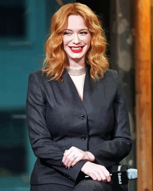 Christina Hendricks Smiling Diamond Painting