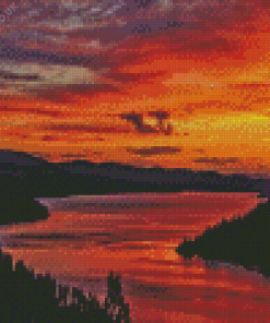 Coeur Dalene Lake Diamond Painting